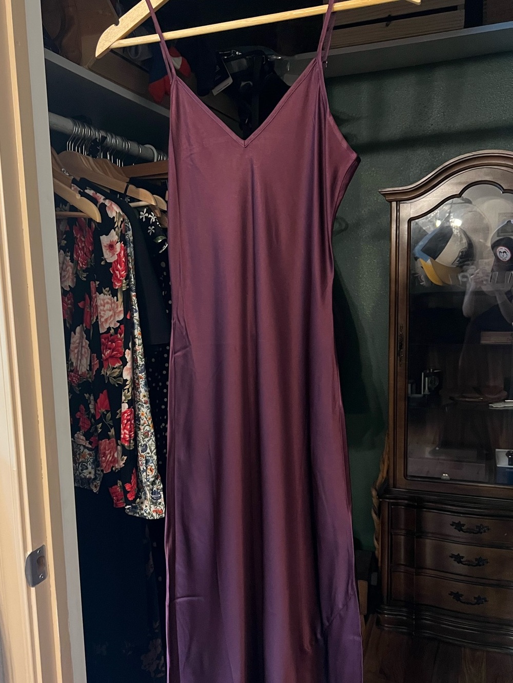 Quince Silk Midi Dress Wine Tasting XS